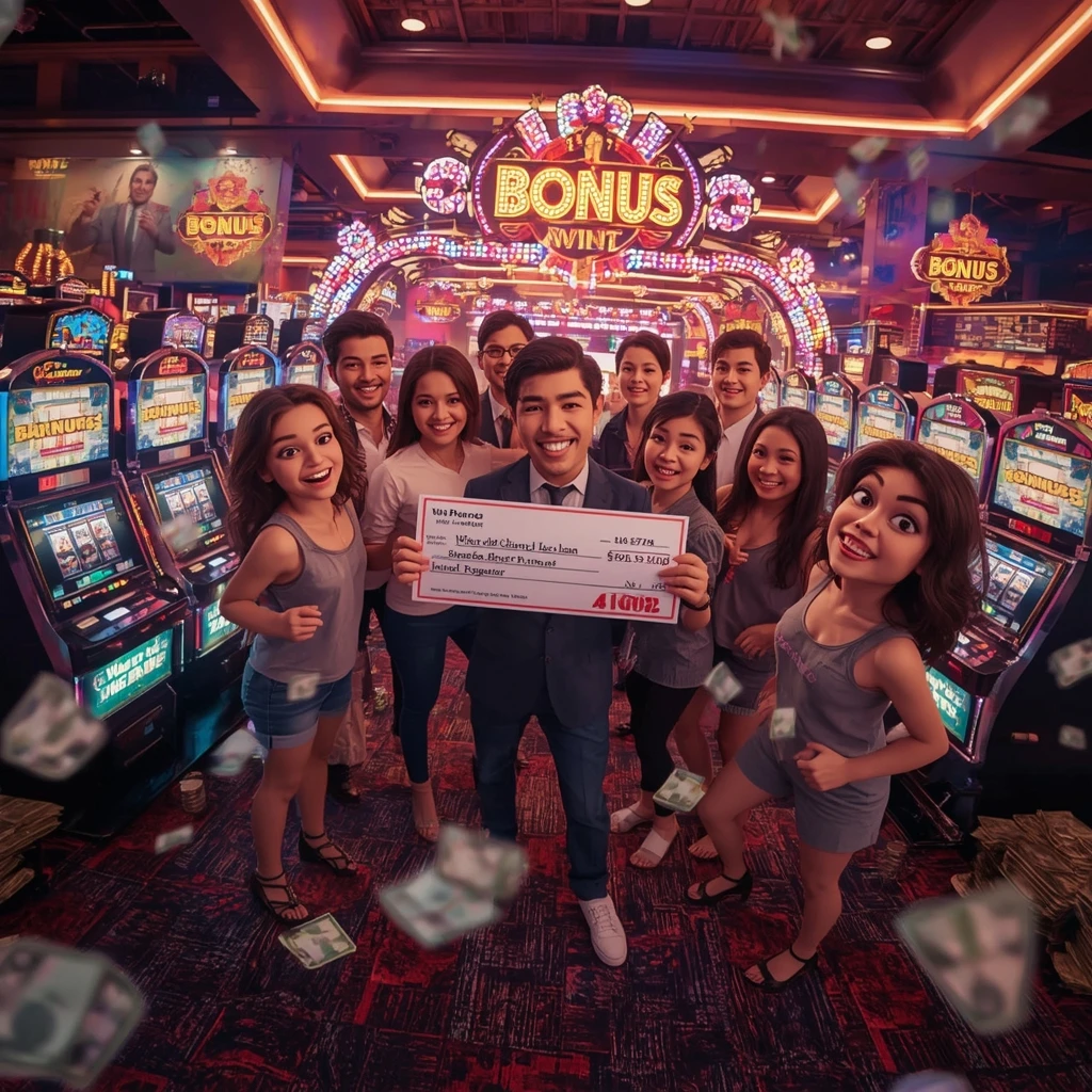 bonus dans les mains d'un homme au casino Europa777 Casino